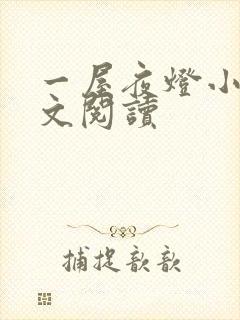 一屋夜灯小说全文阅读