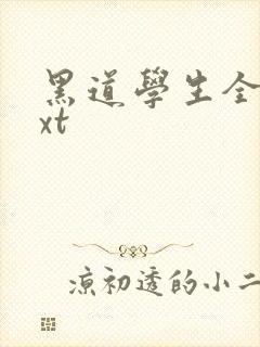 黑道学生全集txt封面