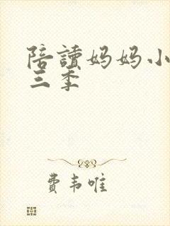 陪读妈妈小说第三季封面