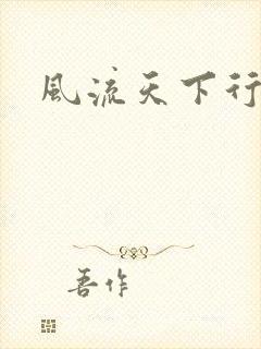 风流天下行封面