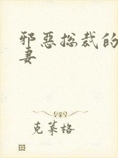 邪恶总裁的娇宠妻