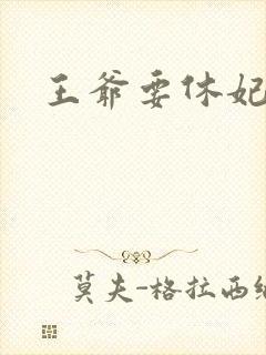 王爷要休妃封面