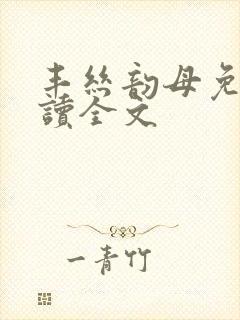 丰丝韵母免费阅读全文