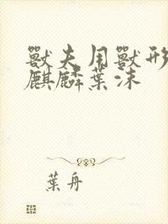 兽夫用兽形播种麒麟叶沫封面