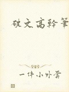 破文高干笔趣阁