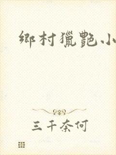 乡村猎艳小说封面