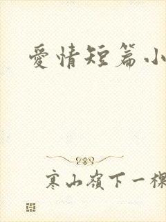 爱情短篇小说