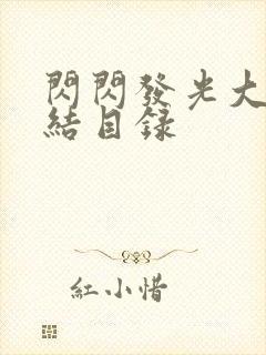 闪闪发光大团圆结目录