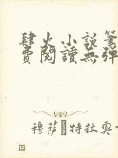 肆火小说笔趣免费阅读无弹窗