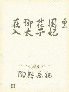 在御花园皇上进入太子妃封面