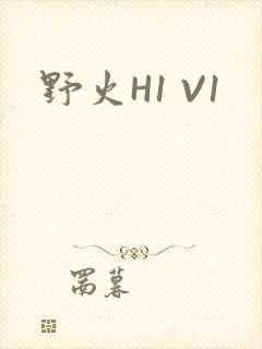 野火H1 V1封面