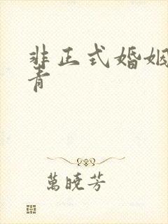 非正式婚姻雾里青