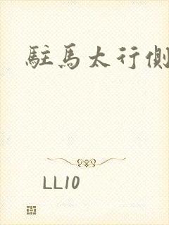 驻马太行侧封面