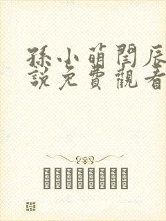 孙小萌闫辰的小说免费观看