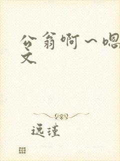 公翁啊～嗯啊h文封面