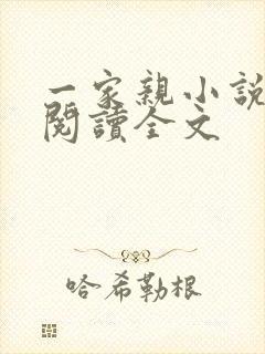 一家亲小说免费阅读全文