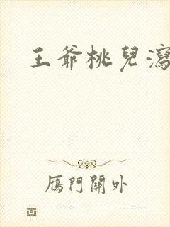 王爷桃儿泻了封面