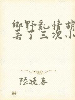 乡野乱情胡秀英丢了三次小说