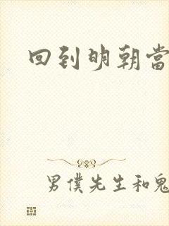 回到明朝当太子封面