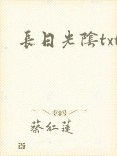 长日光阴txt封面