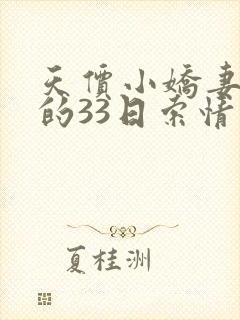 天价小娇妻总裁的33日索情