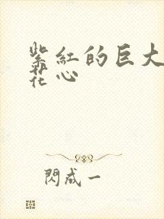 紫红的巨大顶开花心