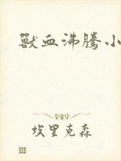 兽血沸腾小说封面