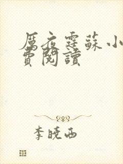 厉夜霆苏小汐免费阅读