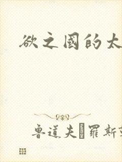 欲之国的太子封面