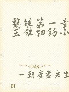 系统第一章给宿主破初的小说