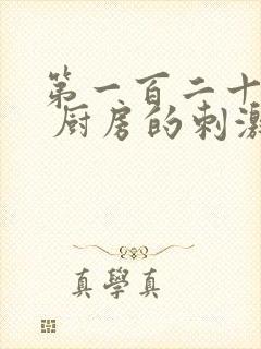 第一百二十三章 厨房的刺激封面