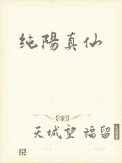 纯阳真仙封面