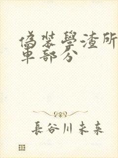 伪装学渣所有开车部分