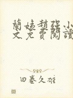 兰姨赵强小说全文免费阅读