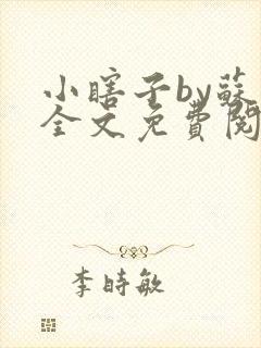 小瞎子by苏软全文免费阅读