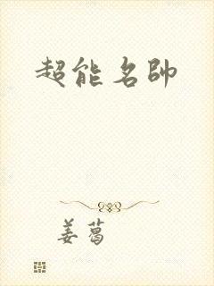 超能名帅封面