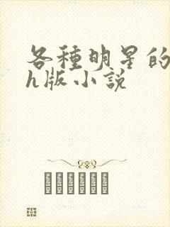 各种明星的综艺h版小说