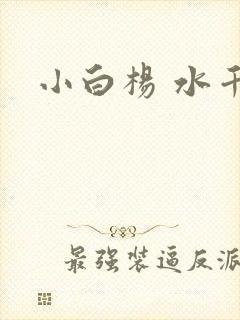 小白杨 水千丞