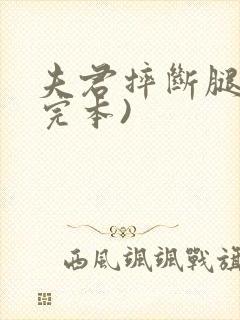 夫君摔断腿后(完本)