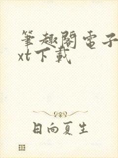 笔趣阁电子书txt下载