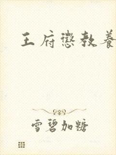 王府惩教养日常