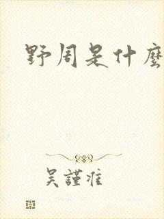 野周是什么意思