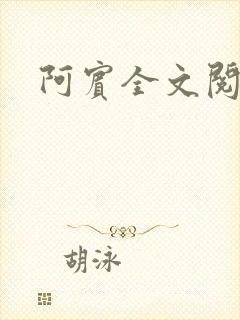 阿宾全文阅读封面