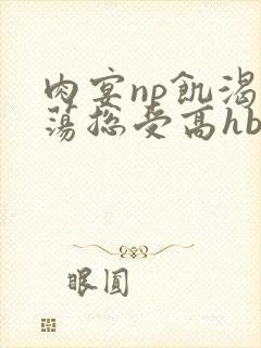 肉宴np饥渴放荡总受高hbl封面