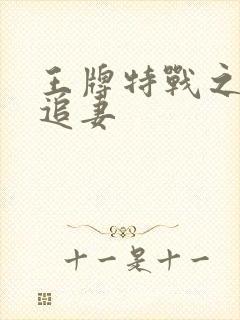 王牌特战之军少追妻封面