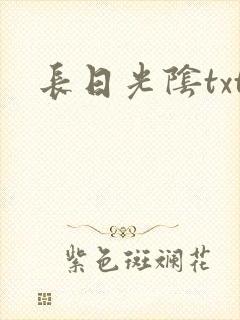 长日光阴txt