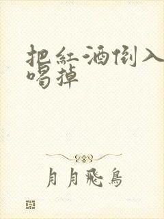 把红酒倒入b里喝掉