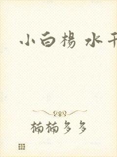 小白杨 水千丞