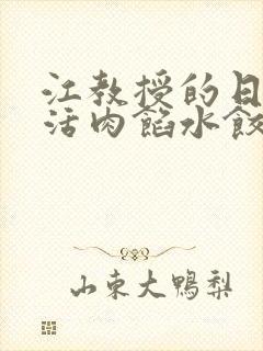 江教授的日常生活肉馅水饺