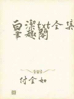 白洁txt全集笔趣阁